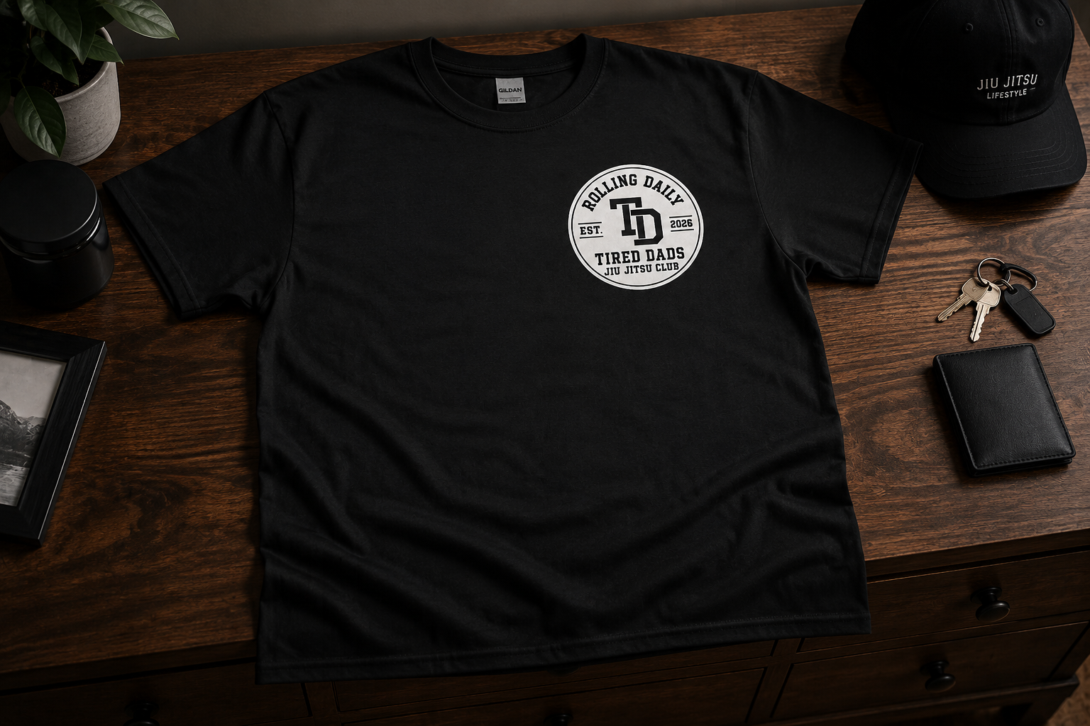 Tired Dads Jiu Jitsu Club Shirt
