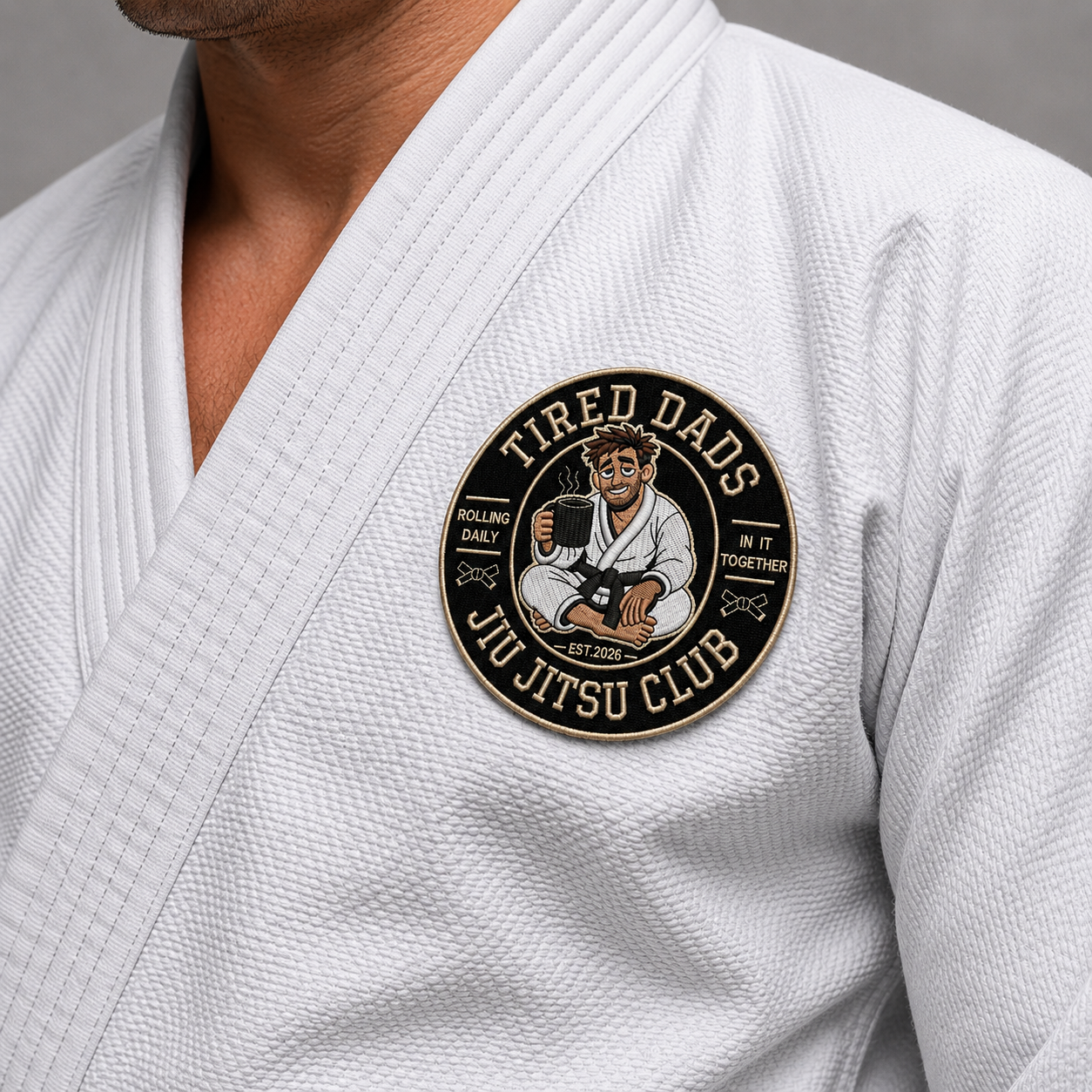 Tired Dads JJC Embroidered Patch | Classic Logo