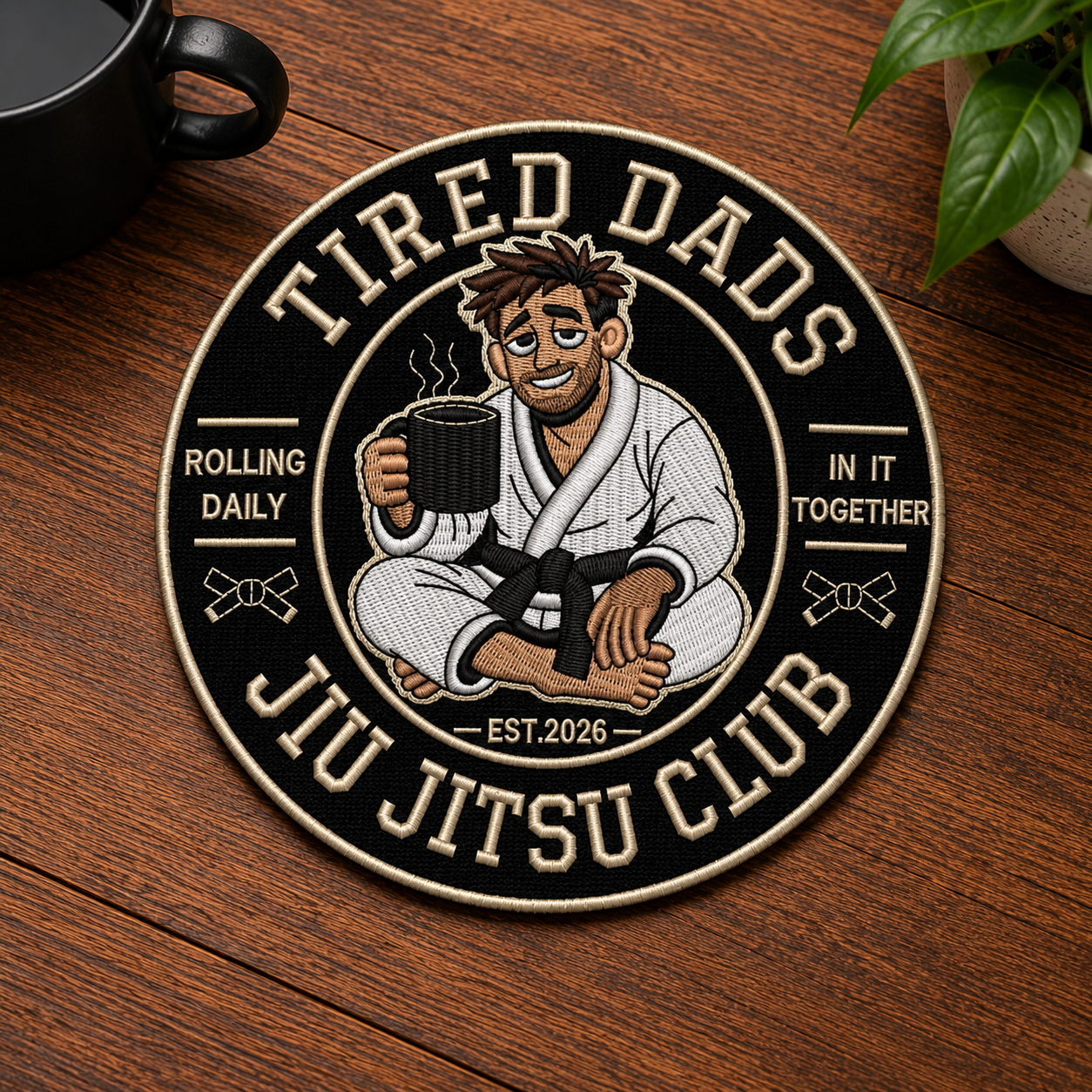 Tired Dads JJC Embroidered Patch | Classic Logo